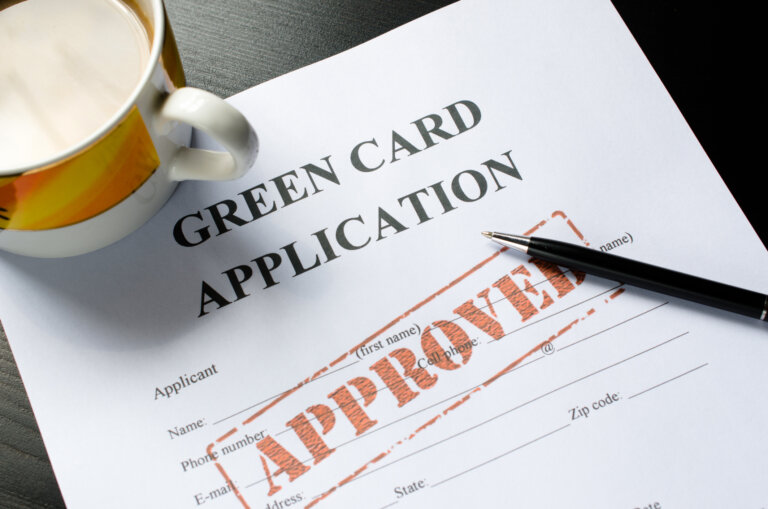 document that says green card application approved