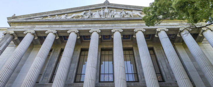 California State Courthouse Building in Sacramento, CA, USA