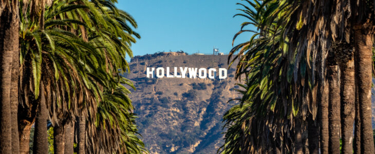 The Hollywood sign